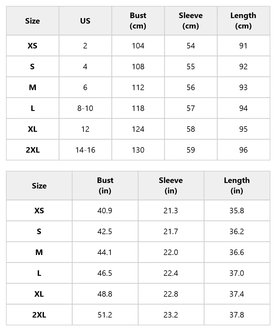 Size chart for the beige button-front mini dress with floral rose cuffs