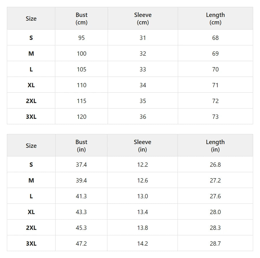 Size chart for bohemian balloon-sleeve button-up shirt