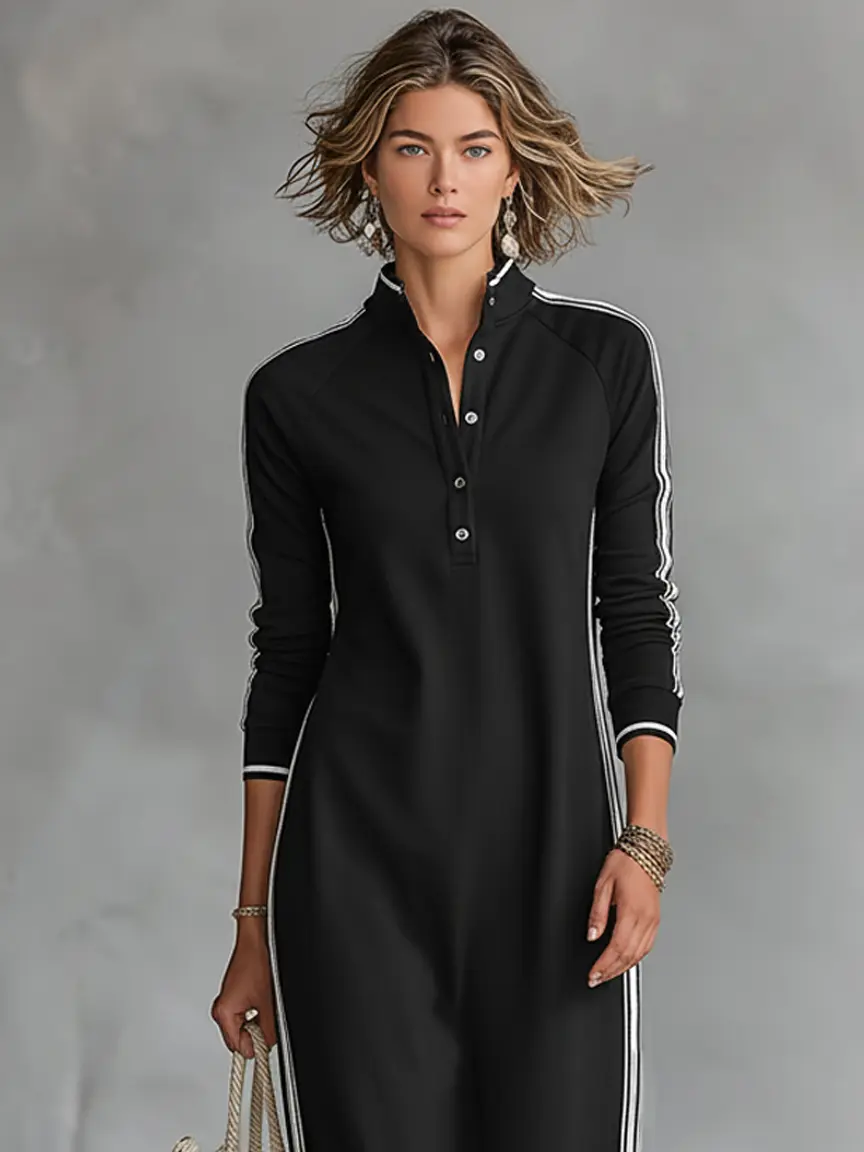 Khaki sweatshirt maxi dress colour option