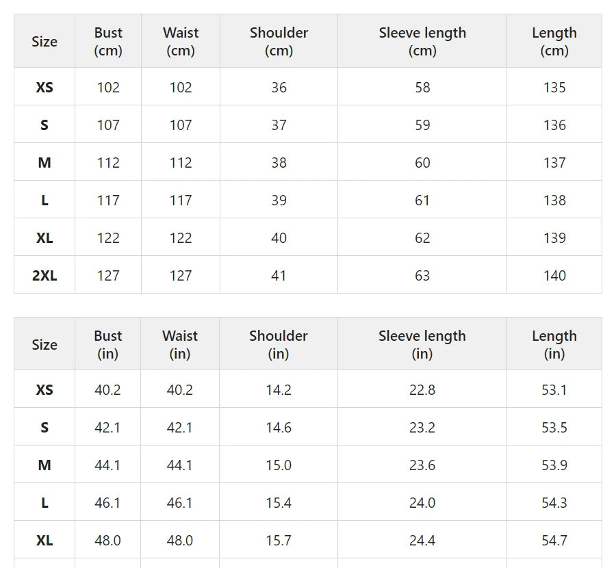 Size chart for high-neck maxi dress with contrast lace hem