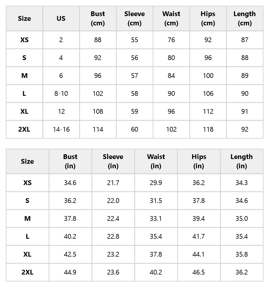 Size chart for the round-neck shift mini dress with 3d floral hem